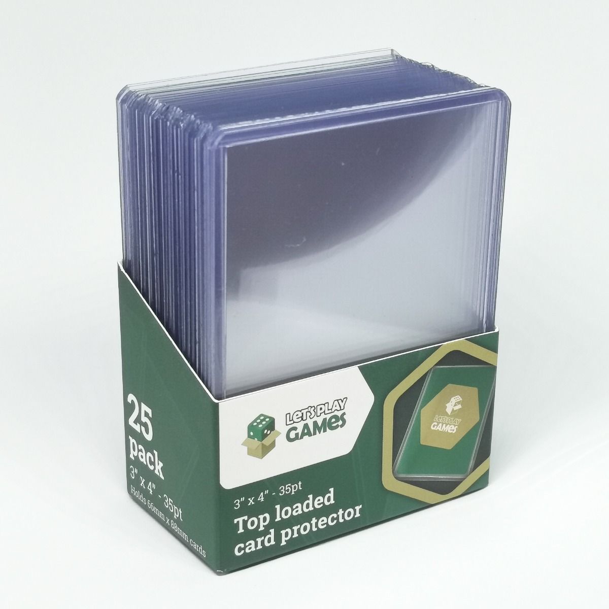 card guard top load sleeves LPG Top Loaded Card Protector 3"x4" 35pt (25) – BeyondYourLevel