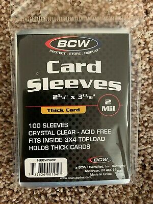 BCW Thick Card Sleeves