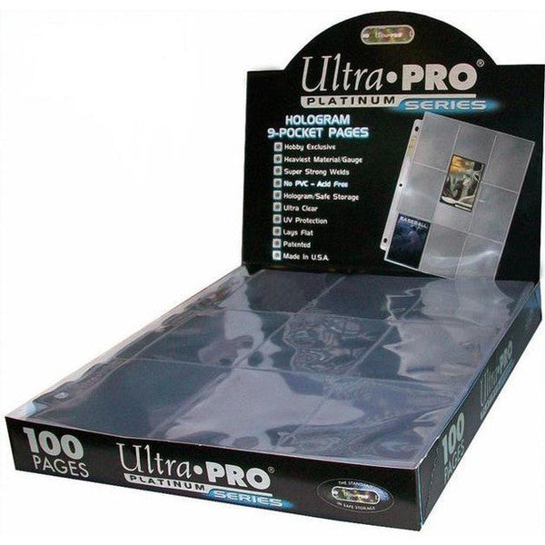 ultra pro baseball card binder Ultra-Pro Platinum 9-Pocket Page – BeyondYourLevel