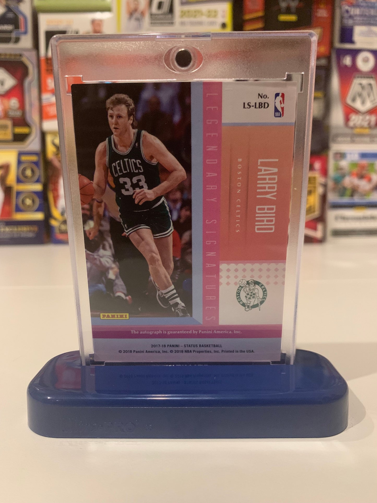 Larry Bird - 2017 Status Legendary Signatures - Gold #7/10 Auto