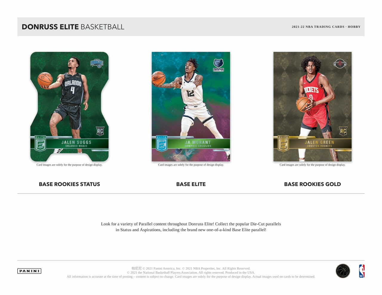 2021-22 Panini Donruss Elite Basketball Hobby Box