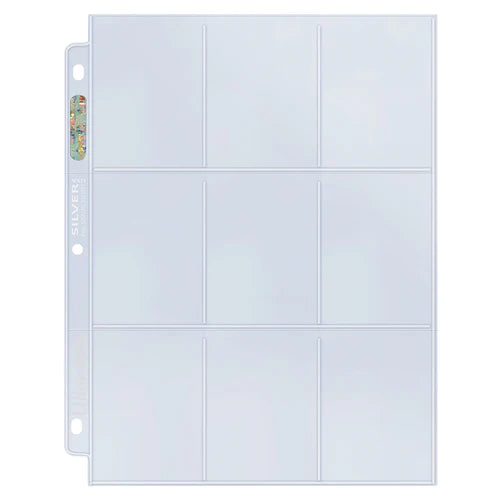 Ultra-Pro Silver Series 9-Pocket Pages for Standard Size Cards